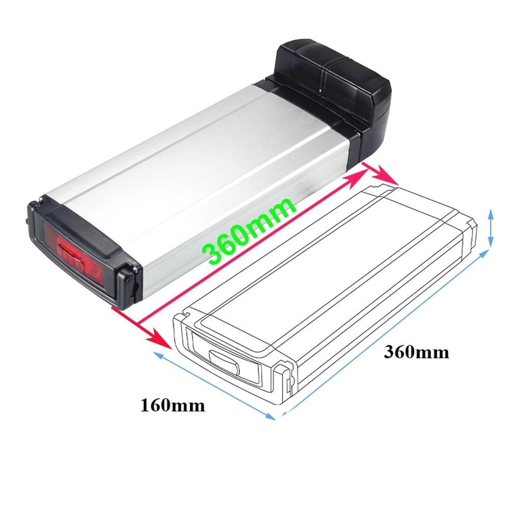 Batterie de vélo électrique arrière 24V 13Ah 15Ah 17.5Ah 20Ah avec chargeur 2A et BMS 20A