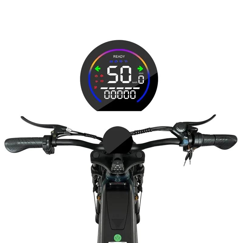 Vélo électrique 48V60Ah 1500W avec pneus larges de 20 pouces pour adultes, vélo de montagne tout-terrain, double batterie, sans frais de douane