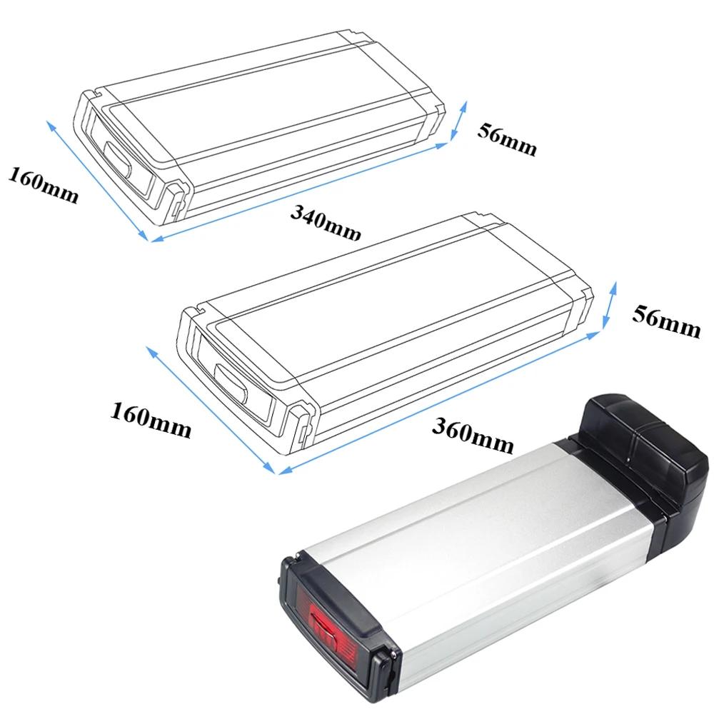 Batterie de vélo électrique arrière 24V 13Ah 15Ah 17.5Ah 20Ah avec chargeur 2A et BMS 20A