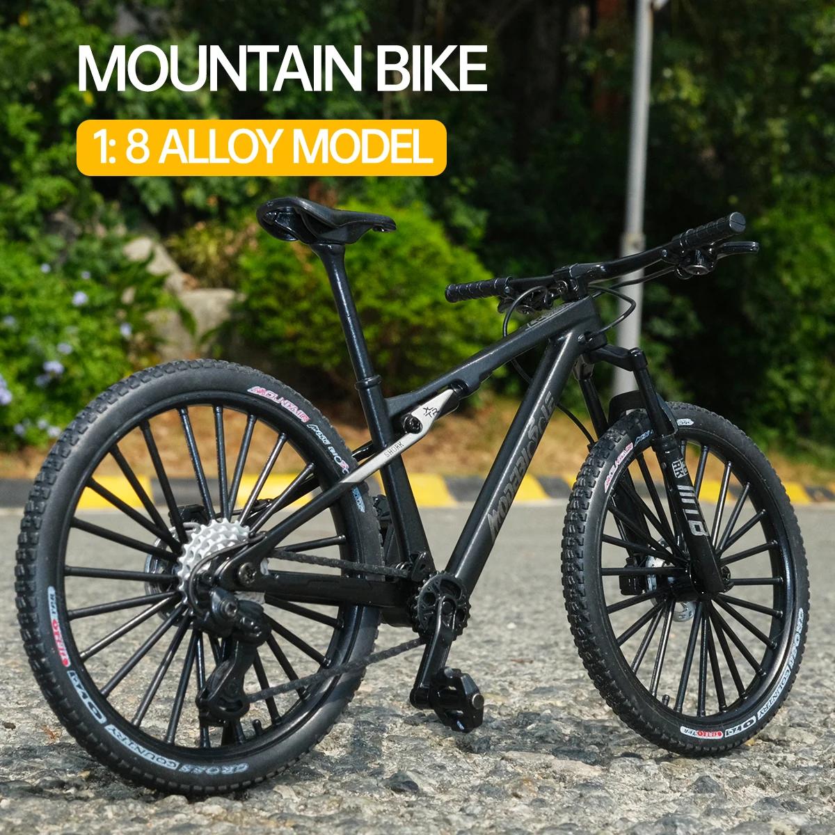 Modèle et base de VTT vintage en métal 1:8