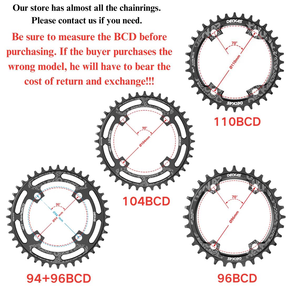Deckas 110/4 BCD 110BCD vélo de route plateau large étroit 36T-58T pour shimano 105 R2000 R3000 4700 5800 6800 R7000 R90