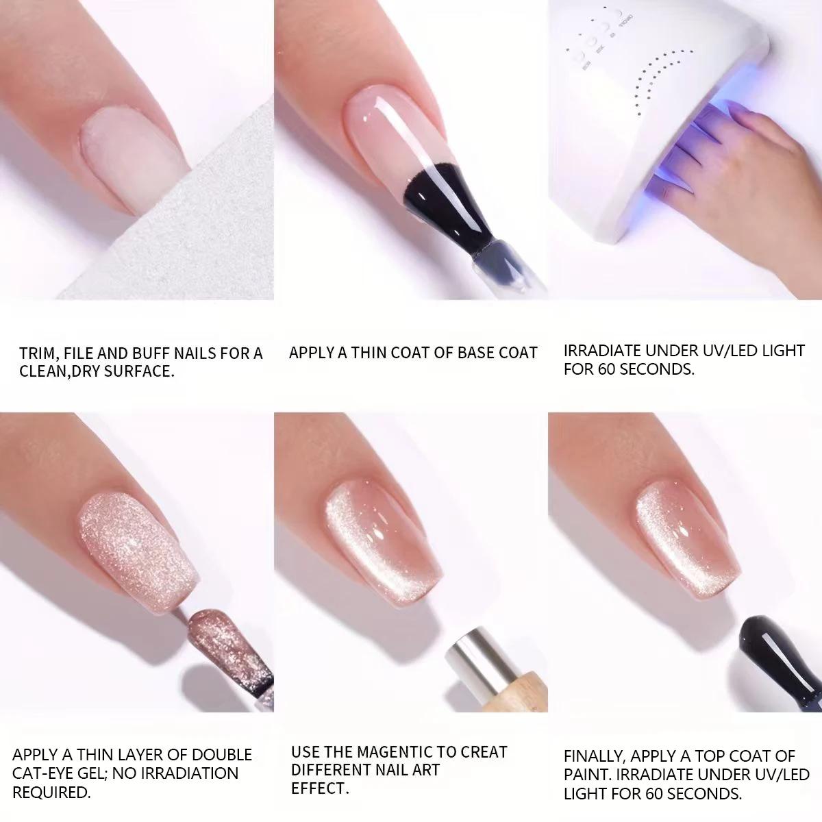 XEIJAYI 1pc 15ML bleu oeil de chat vernis à ongles Semi Permanent Nail Art trempage UV LED Salon de manucure bricolage S
