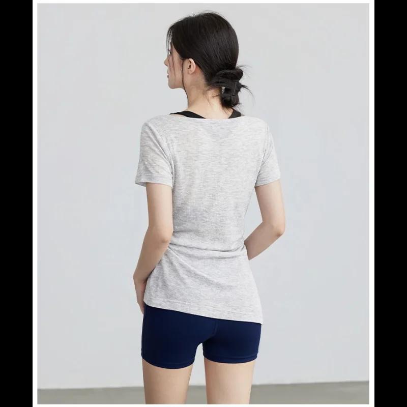Vêtements de yoga, t-shirt à manches courtes pour l'été