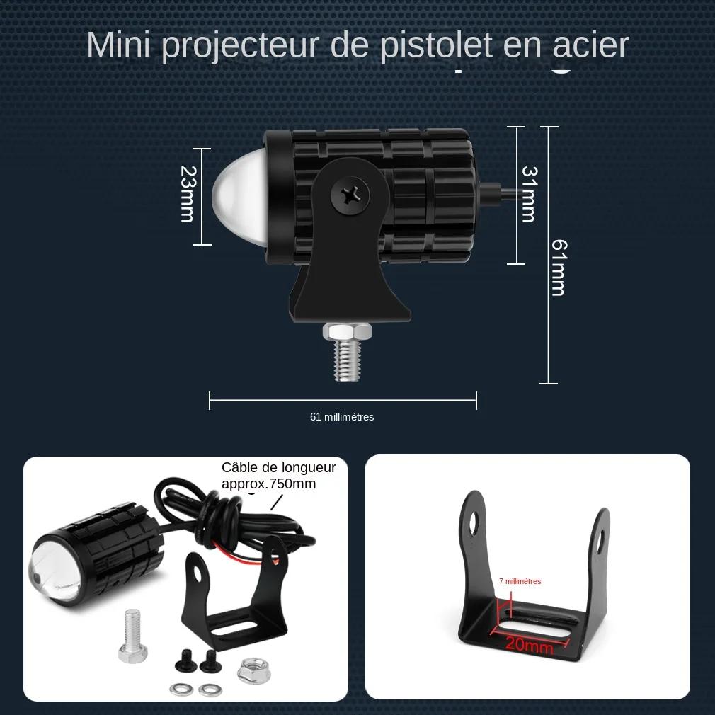 Projecteur de phare universel à lampe LED pour moto