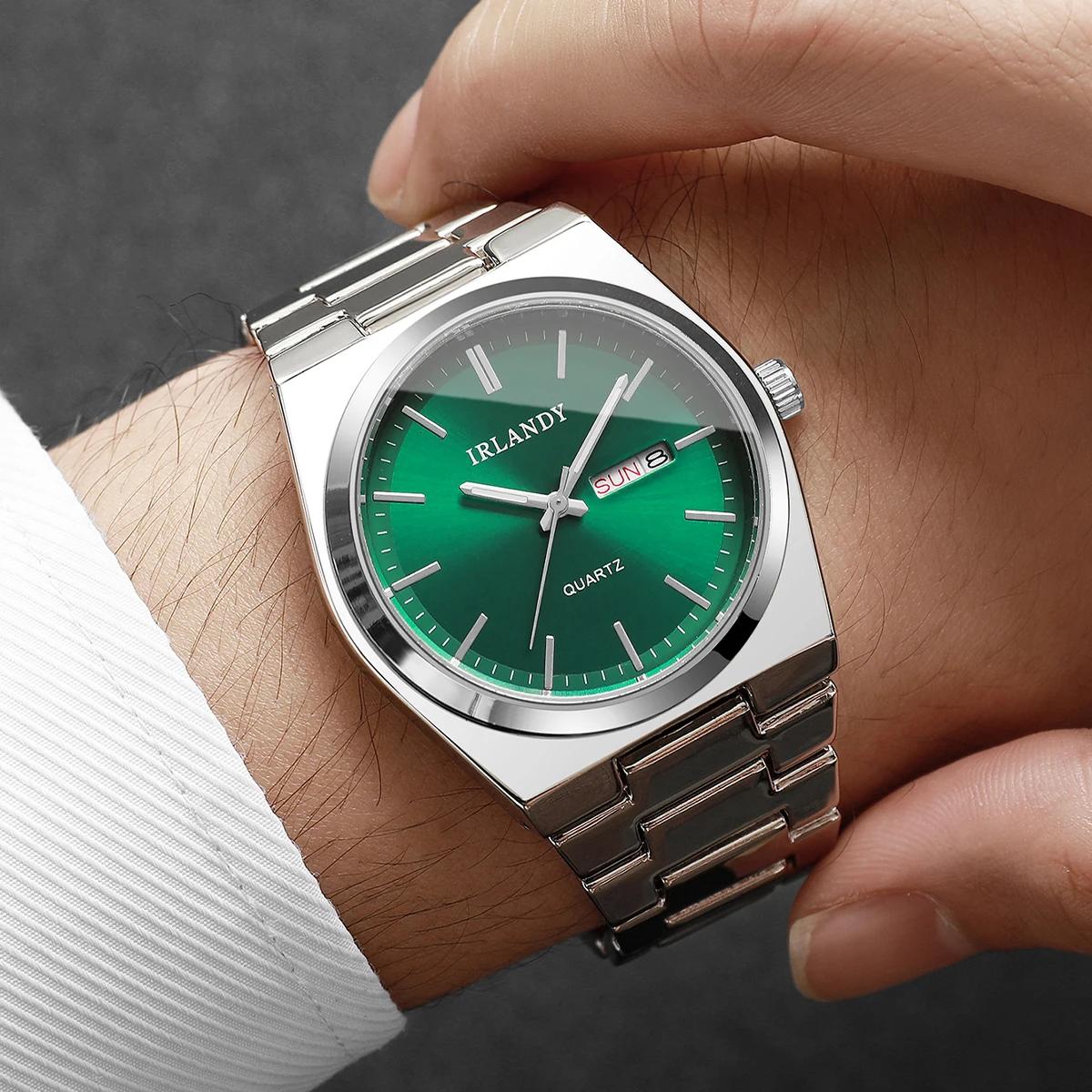 Montres d'affaires de luxe pour hommes, montres-bracelets à Quartz avec calendrier, horloge Reloj Hombre (sans boîte)