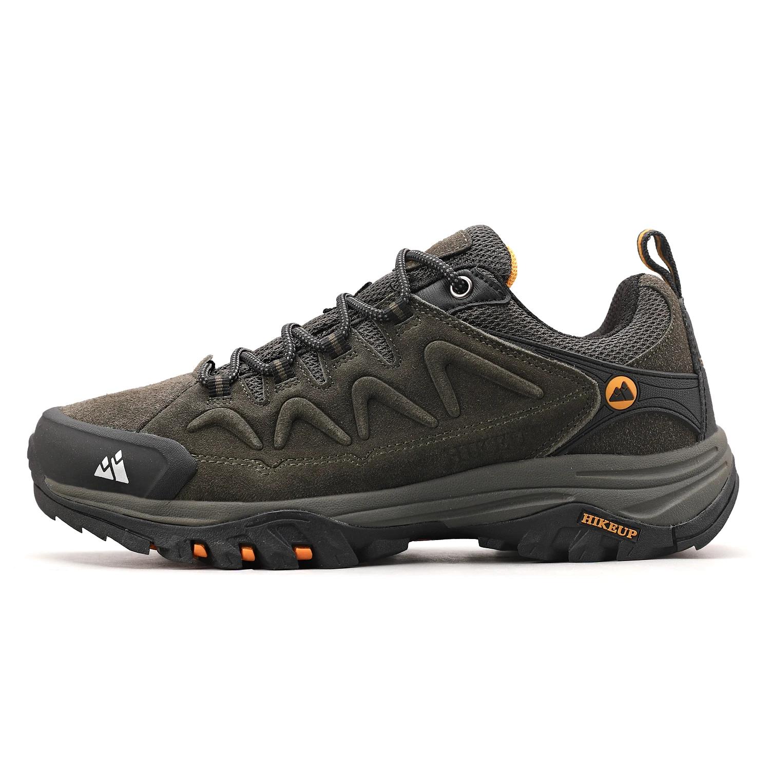 Bottes cuir imperméables homme HIKEUP - Chaussures décontractées luxe antidérapantes hiver