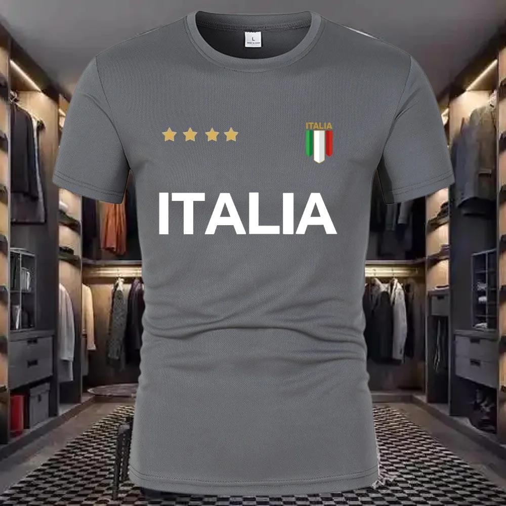 T-shirt respirant à col rond et manches amples pour homme, style décontracté et polyvalent, idéal pour l'été et les tenues professionnelles.