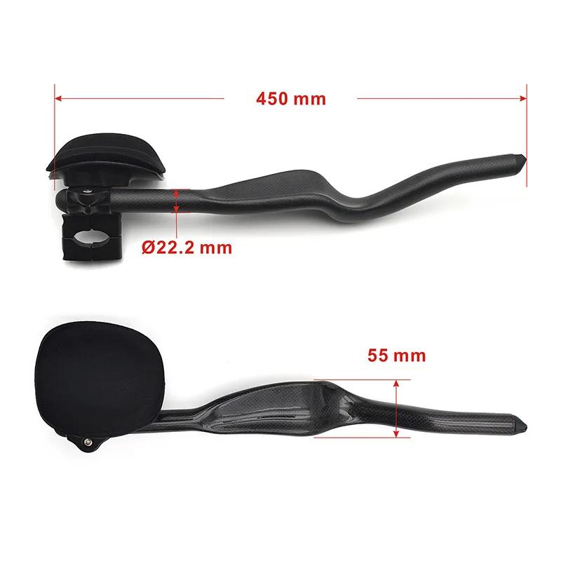 Vélo de route Triathlon temps d'essai 3K repose-vélo entièrement en carbone guidon TT 35 ° Pour extension