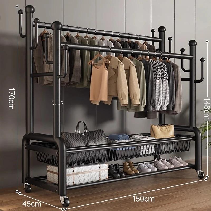 Placard Boutique porte-vêtements balcon minimaliste entrée étagères porte-vêtements support sol Cabideiro meubles de maison accessoires