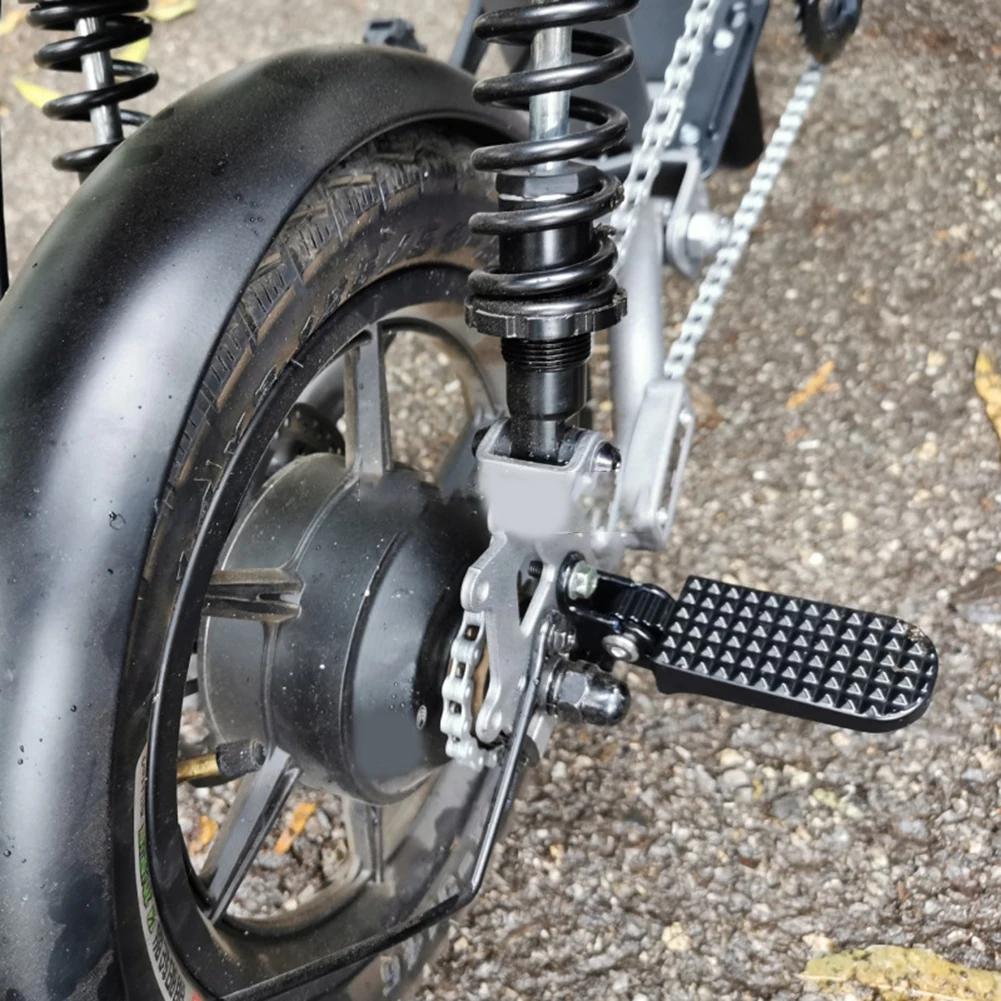 Pédale arrière coordonnante pour vélo électrique, conception pliable, matériau en alliage d'aluminium, motif large, application