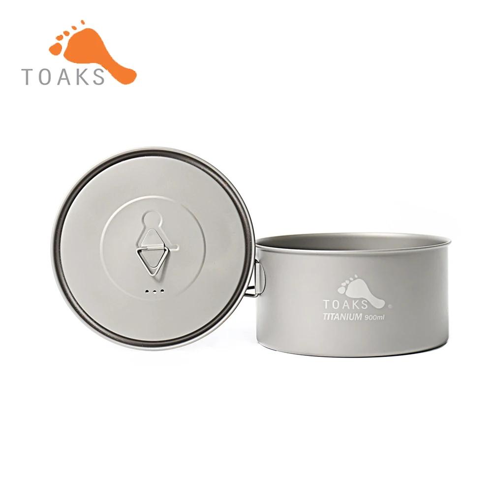 TOAKS POT-900-D130 pur Titane Camping ustensiles de cuisine en plein air