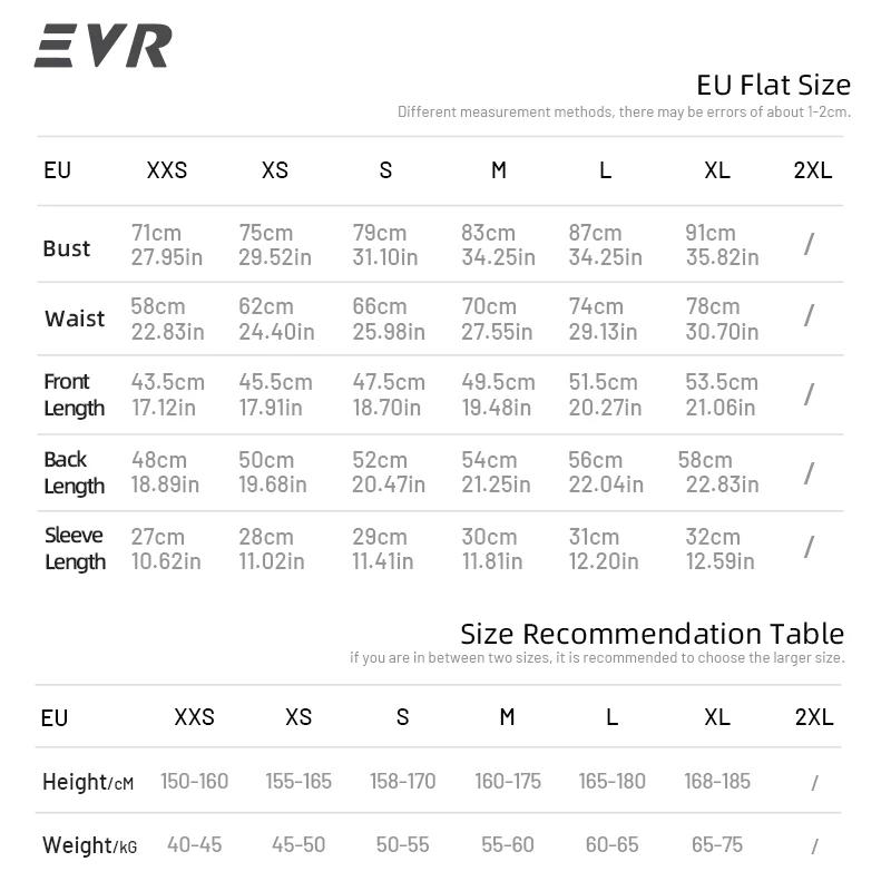 Maillot de cyclisme d'été EVR Pro pour femmes