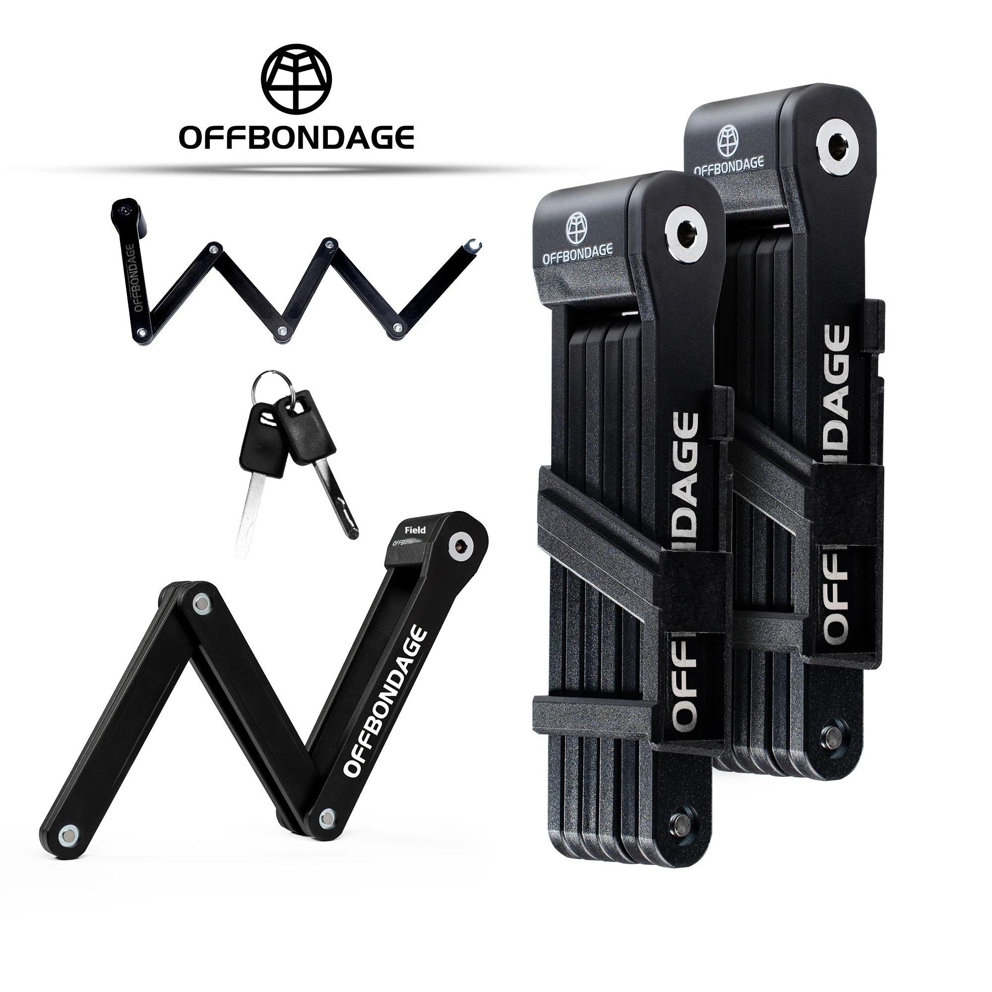 Antivol pliable OFFBONDAGE pour vélo, VTT, vélo de route, trottinette et vélo électrique – Haute sécurité antivol – Accessoires pour vélo