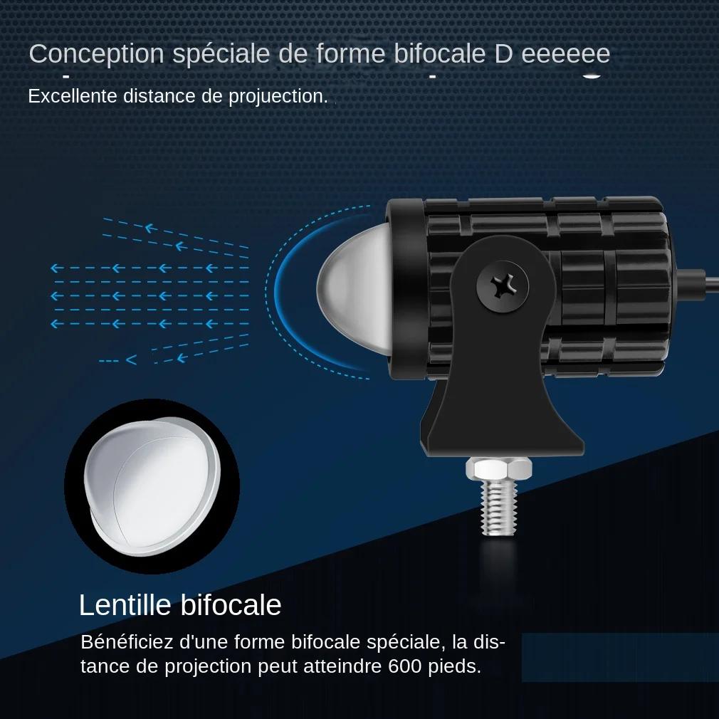Projecteur de phare universel à lampe LED pour moto