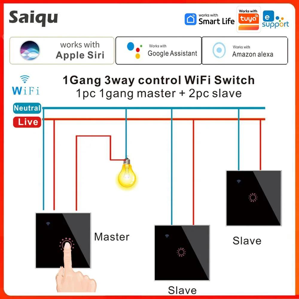 Tuya eWeLink Andrea EU WiFi Smart 3 Way Switch