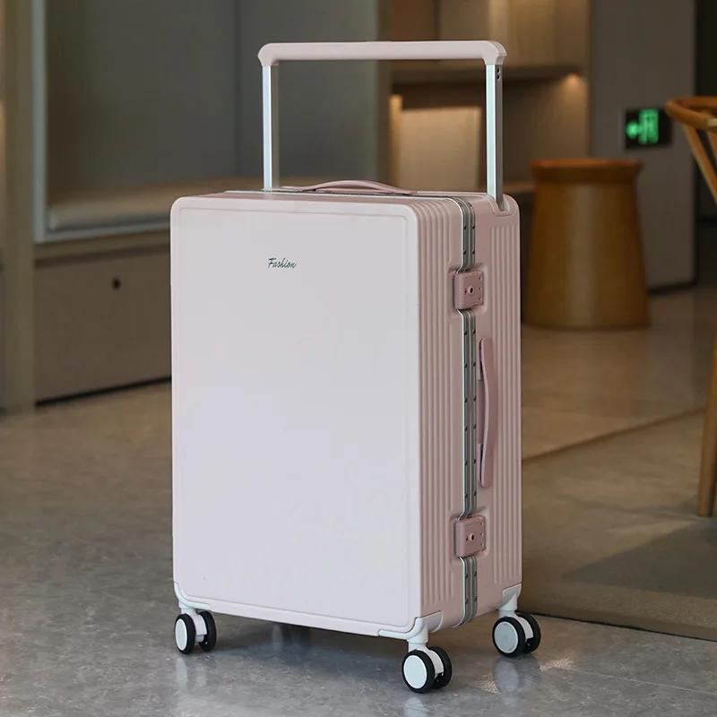 Nouvelle valise de voyage haut de gamme 2026 à poignée télescopique large