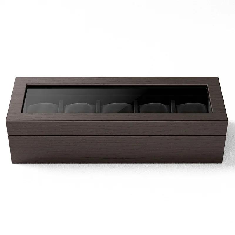 Boîte de rangement en bois pour montres mécaniques pour hommes