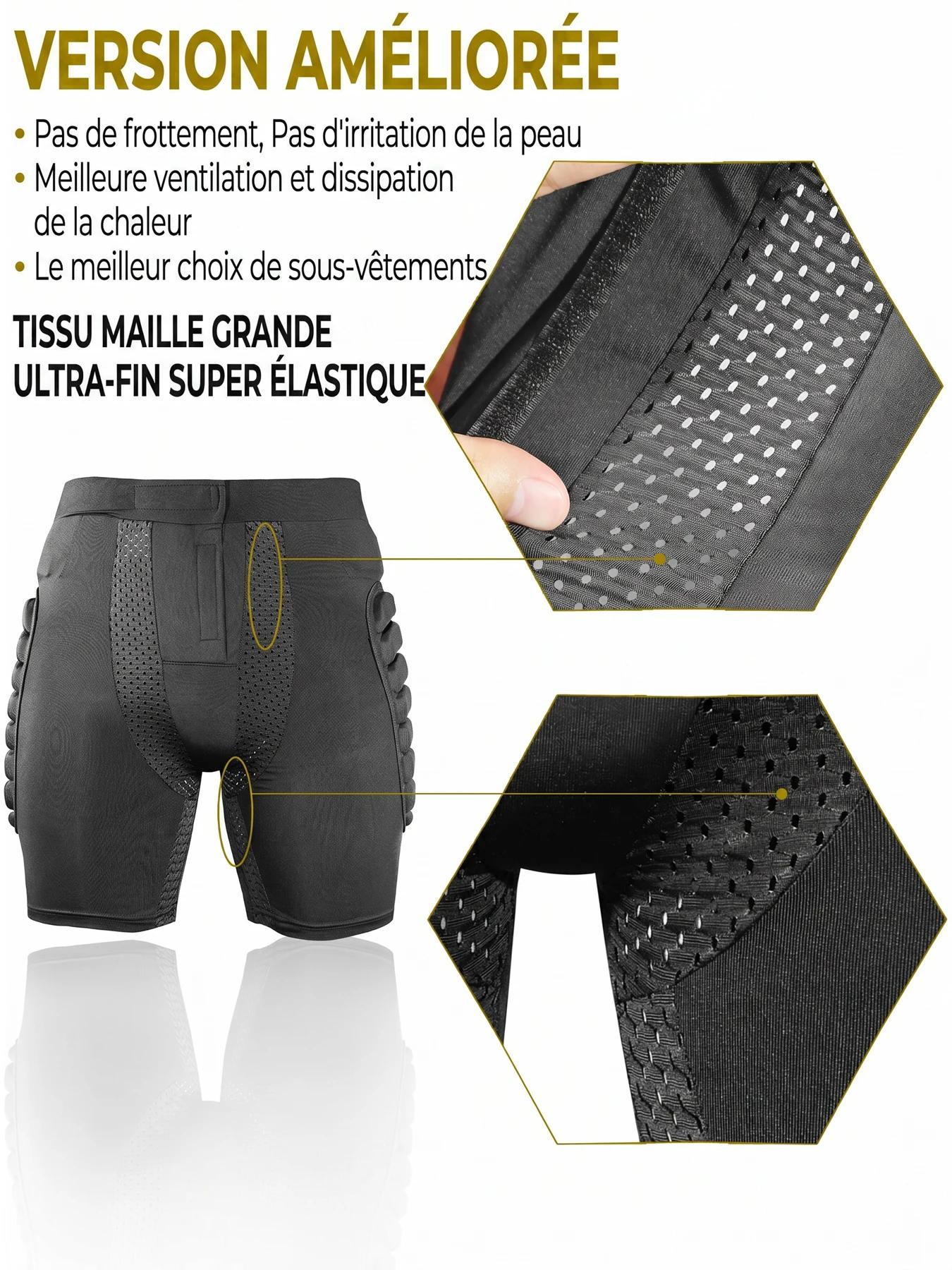 Shorts de protection AVIVOR 3D - Pads snowboard ski unisexe coussin hanches