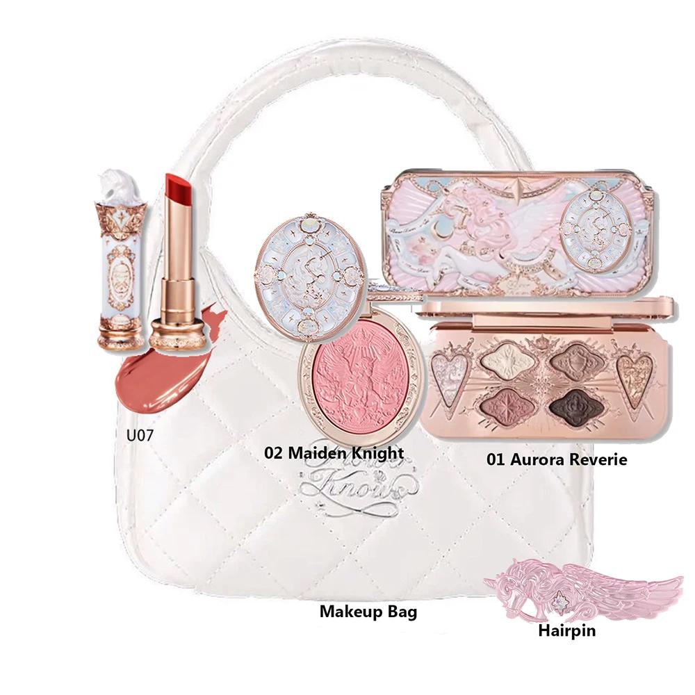 Coffret Cadeau Maquillage Tout-en-un Flower Knows : Fond de Teint Crème Coussin Jardin