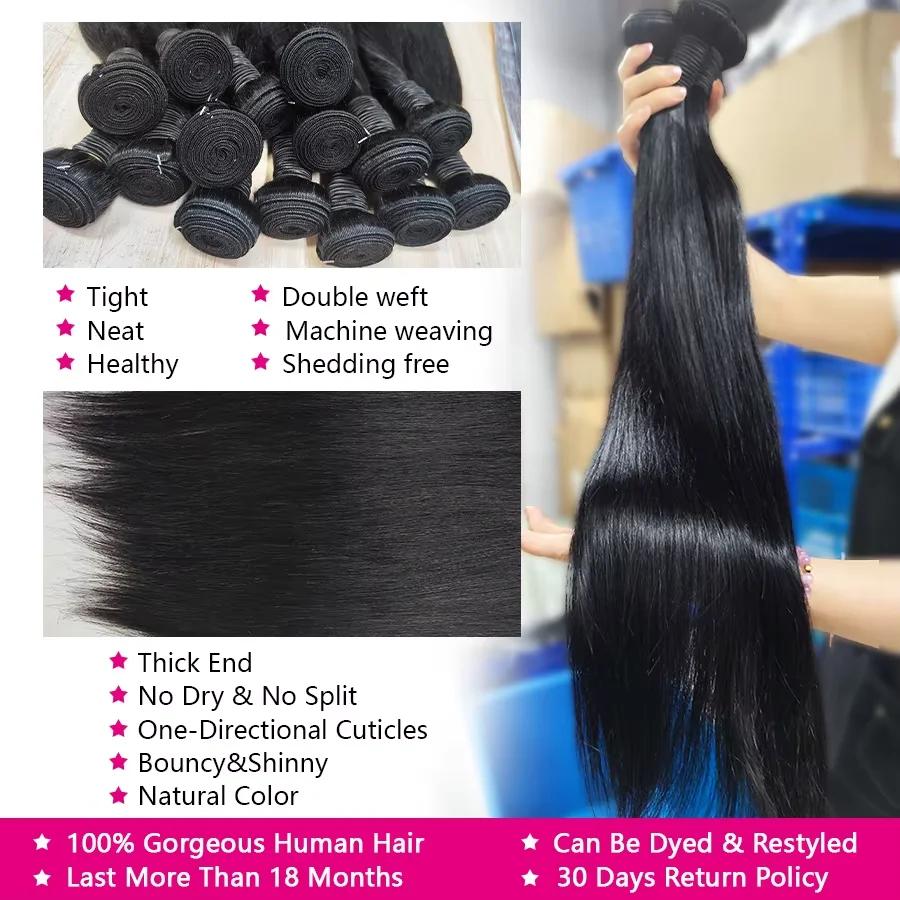 Tissage humain hair 28 30 32 Inch