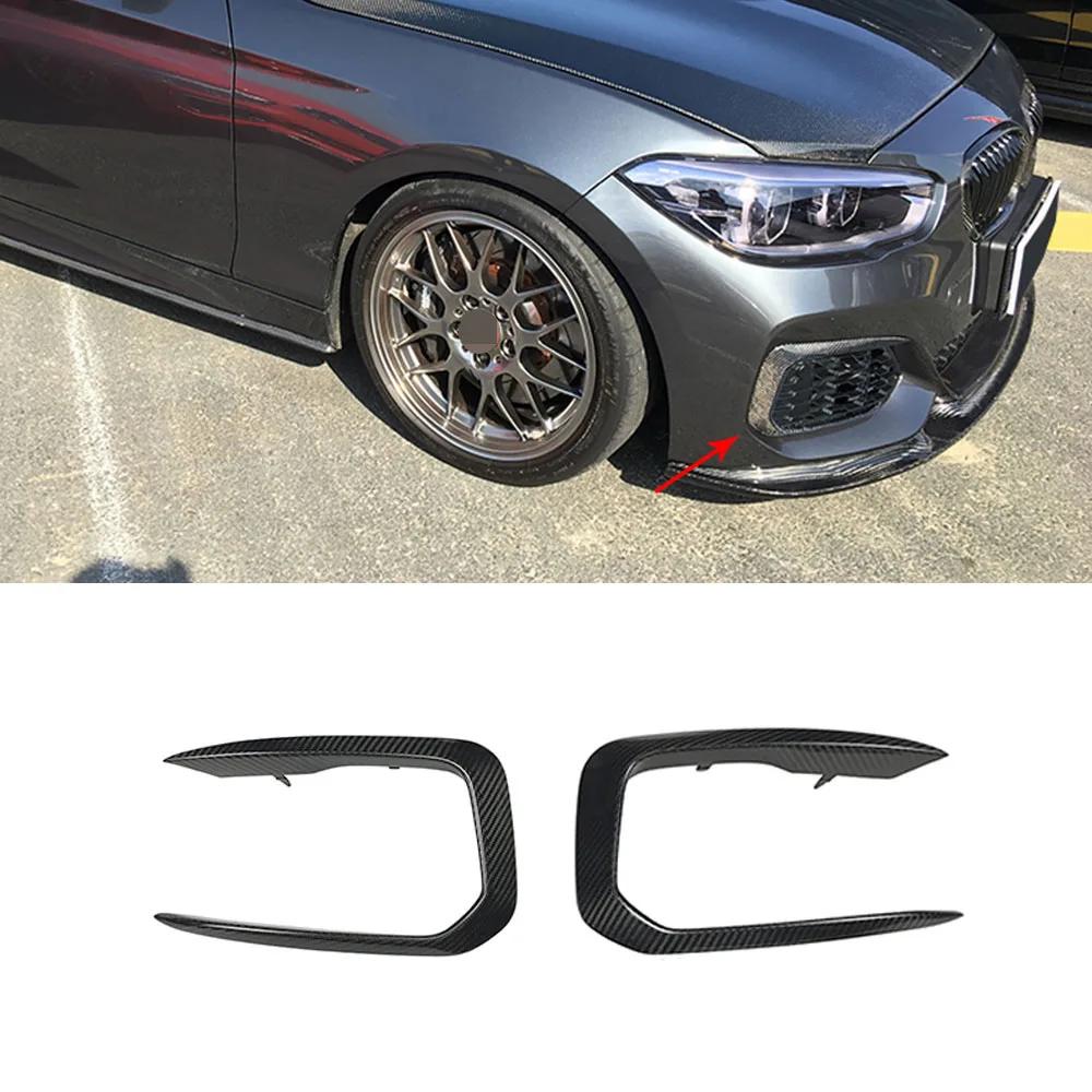Pour BMW série 1 F20 M Sport M135i M140i hayon 2016 - 2018 feu antibrouillard avant en carbone sec garniture de ventilat