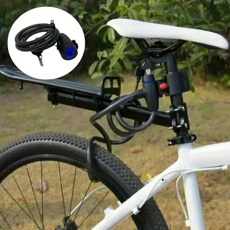 Serrure de chaîne de moto robuste, antivol en métal avec 2 clés pour une sécurité maximale et un renfort du vélo
