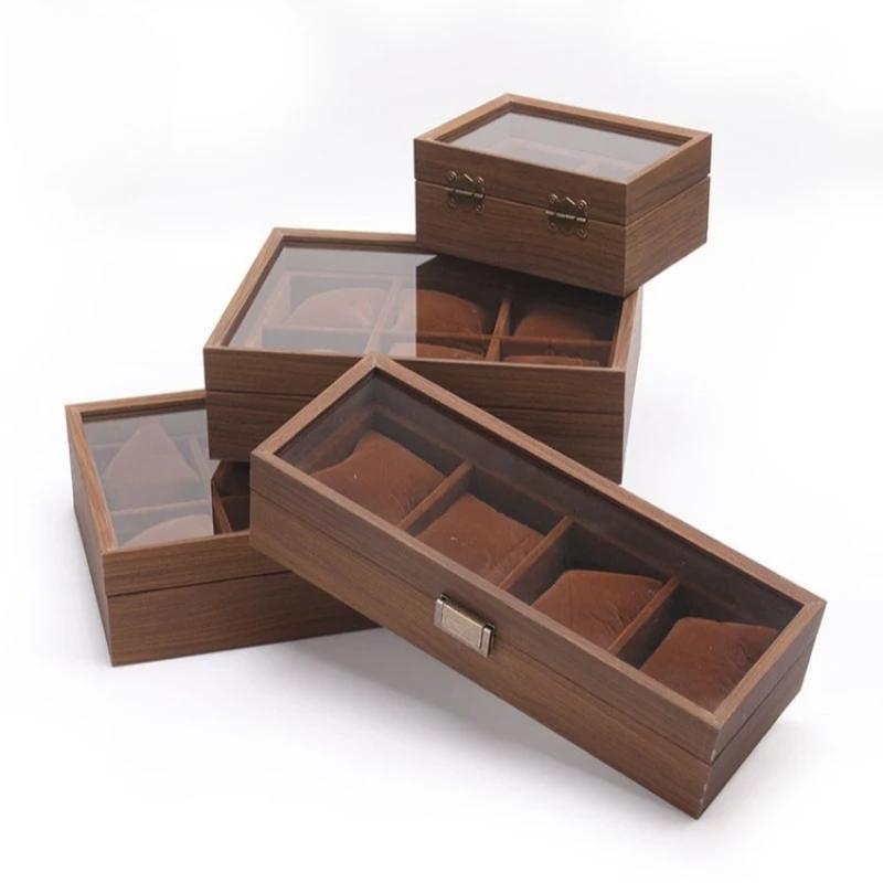 Boîtes de rangement de montres, boîte de rangement de montre-bracelet de voyage, présentoir de montres d'horloger, rangement de montres cadeaux pour hommes, étuis à bijoux