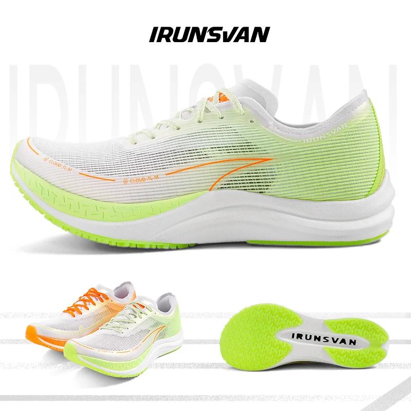 Chaussures de course IRUNSVAN POFENG homme - Coussin d'air plaque carbone marathon 2024