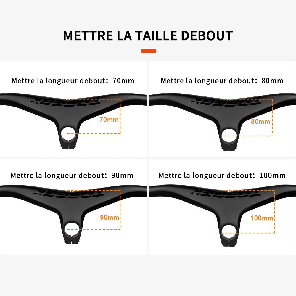 TOSEEK – guidon et tige de vtt intégrés en carbone