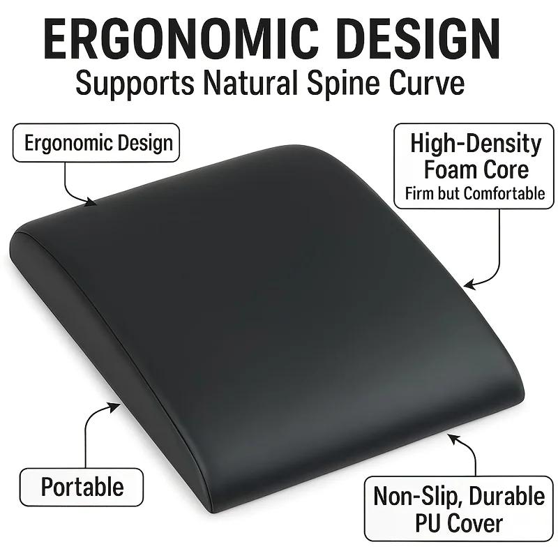 Ab Mat - Accessoire de tapis d'entraînement pour les exercices abdominaux, les abdominaux, les crunches, les pompes, l'entraînement central - Tapis rembourré portable