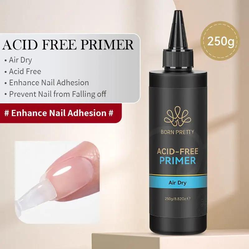 BORN PRTTY 250g déshydrateur de préparation d'ongles sans acide Gel de renfort sec à l'air Super adhésif décor de bijoux
