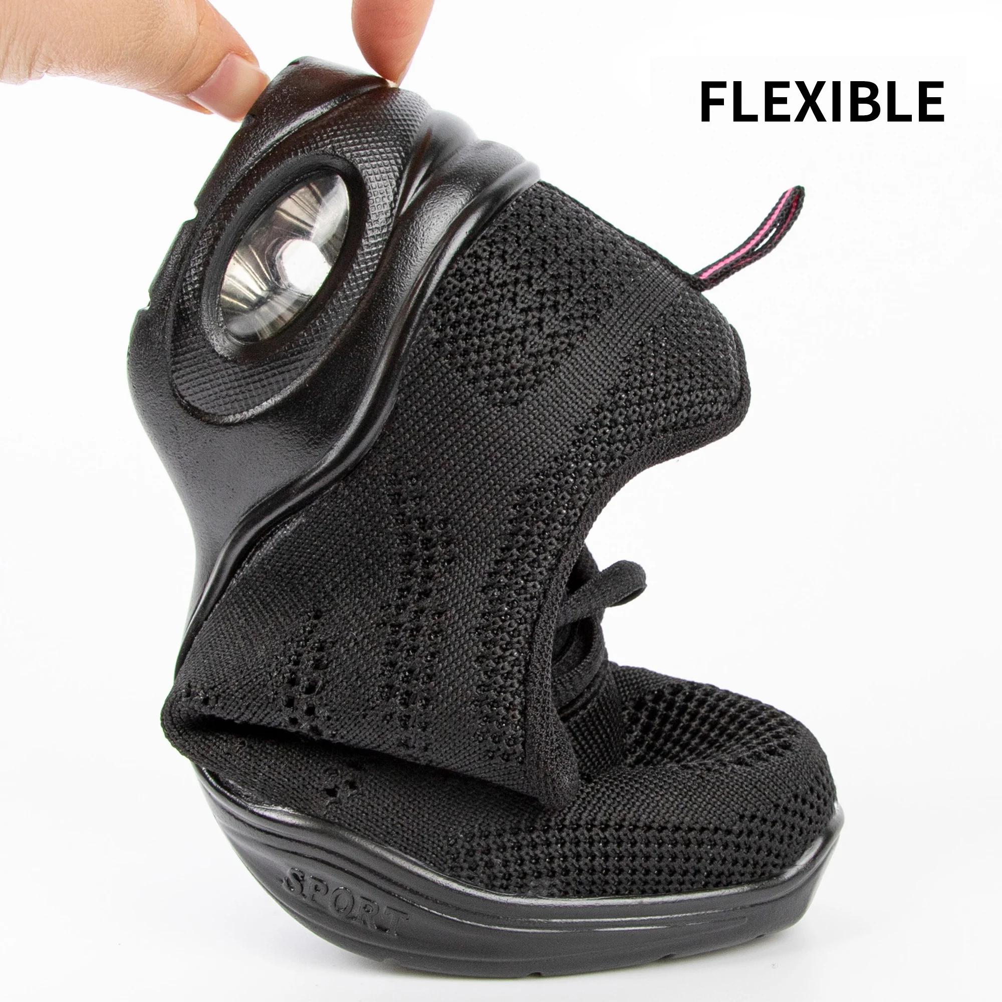 Baskets de danse respirantes femmes semelle fendue coussin d'air chaussures Jazz marche