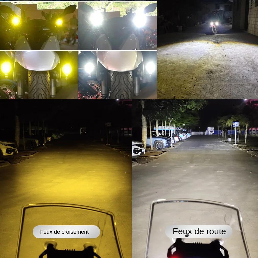 Projecteur de phare universel à lampe LED pour moto