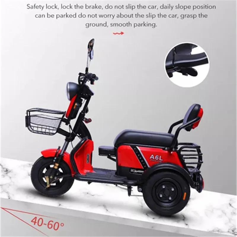 Mini Tricycle électrique adulte 3 lieux 600w 48v tout Terrain Parents enfant Scooter