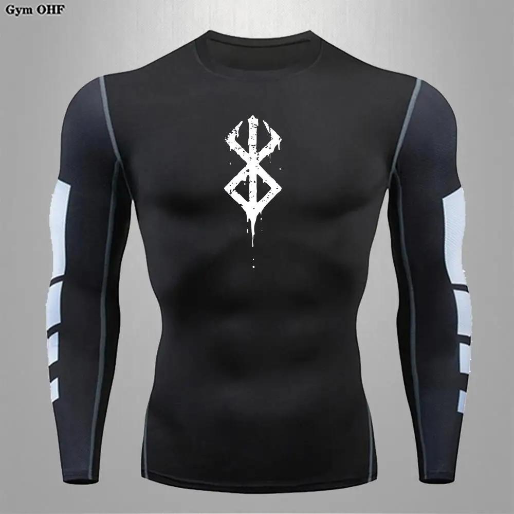T-shirt manches courtes Berserk Anime homme chemise compression séchage rapide gym jogging