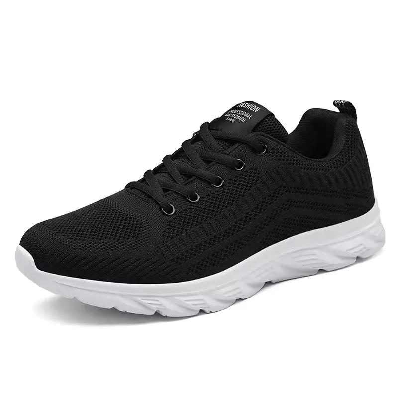 Chaussures sport homme maille respirante lacets baskets course jogging tennis marche taille 39-46
