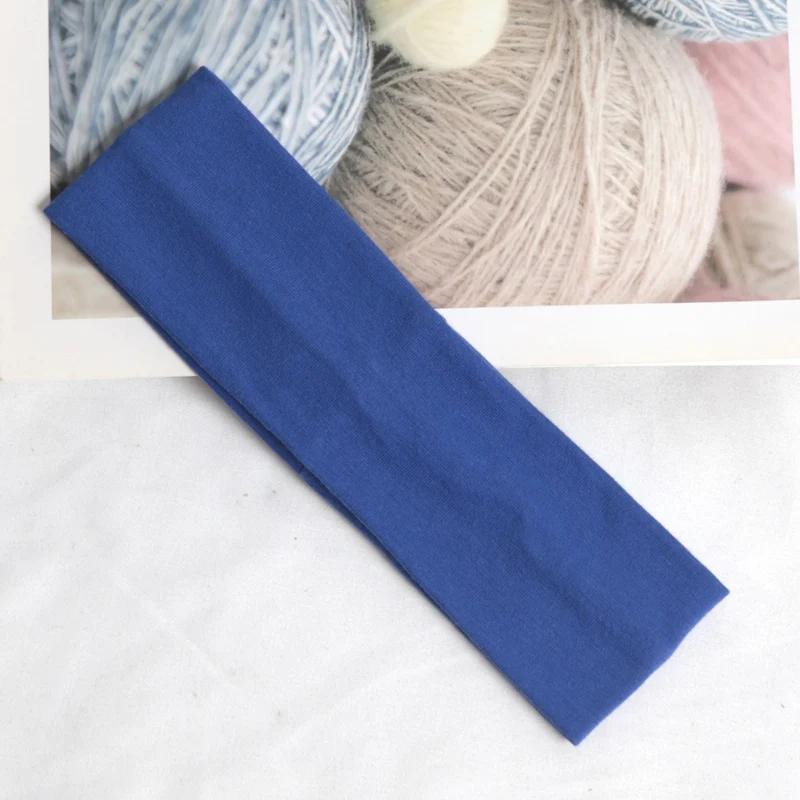 Bandeaux élastiques de sport pour femmes, bandes solides, pour course à pied, Fitness, Yoga, maquillage extensible, accessoires pour cheveux