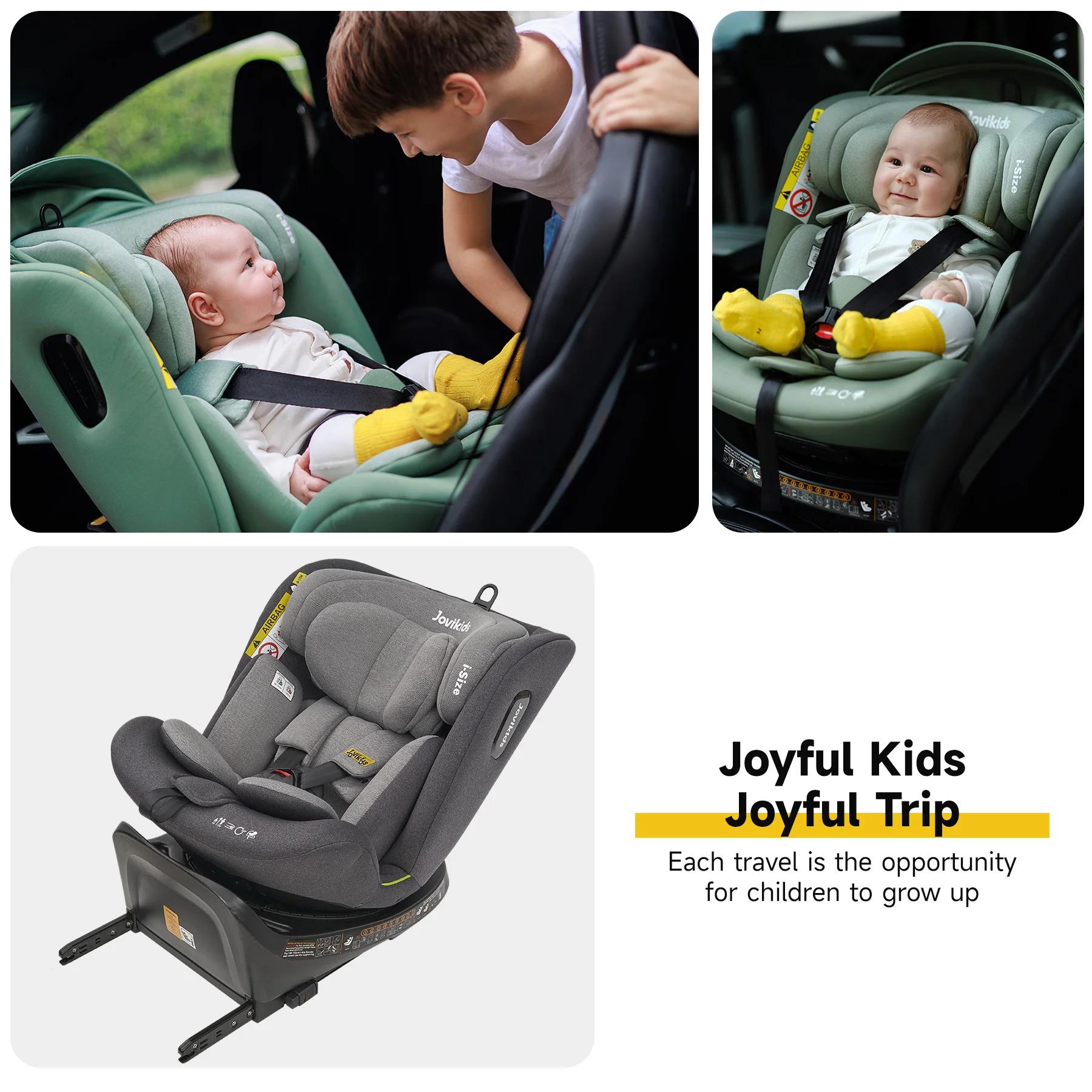 Jovikids Ranger 360 ° Siège auto bébé pivotant taille i 40-150 cm avec pied de support