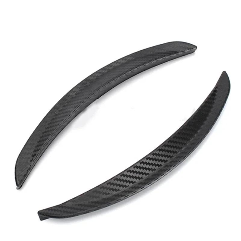 Sourcils de roue de voiture en caoutchouc et Fiber de carbone, garniture de protection universelle,