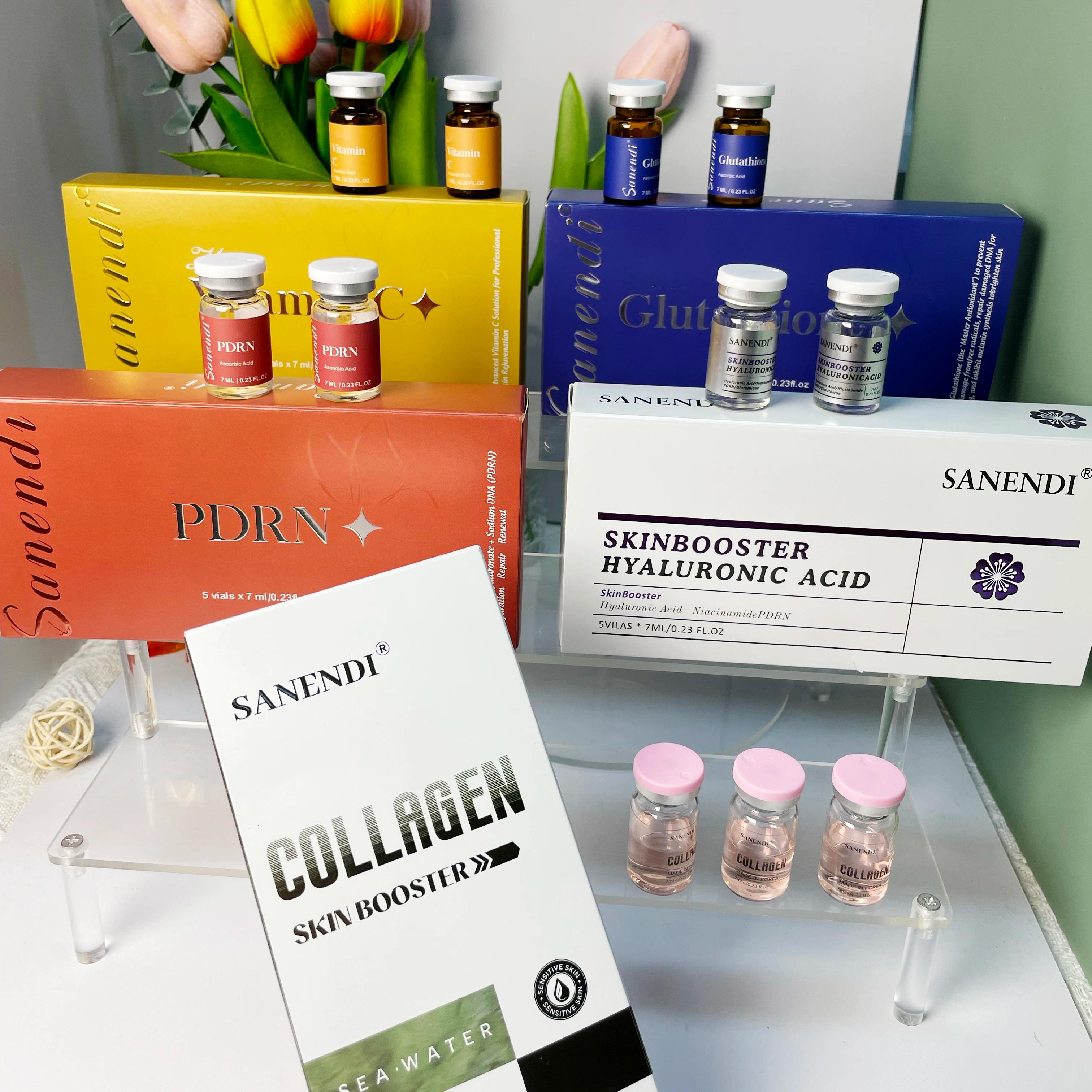 Sérum 6-en-1 PDRN GS-H Acide Hyaluronique Vitamine C Essence Collagène Coréen Soin Hydratant Visage