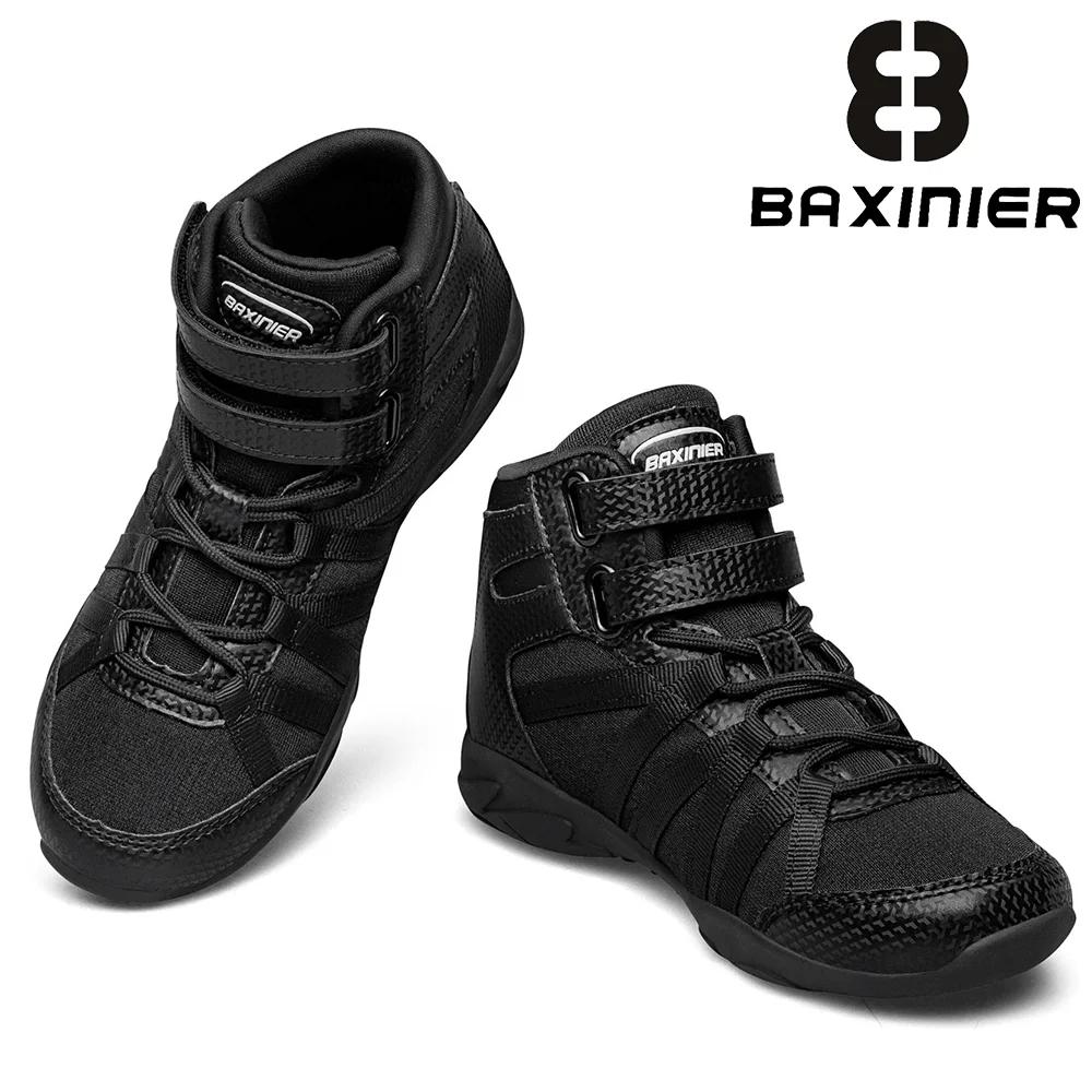 BAXINIER Chaussures de cheerleading montantes noires pour filles, légères, respirantes, pour la comp