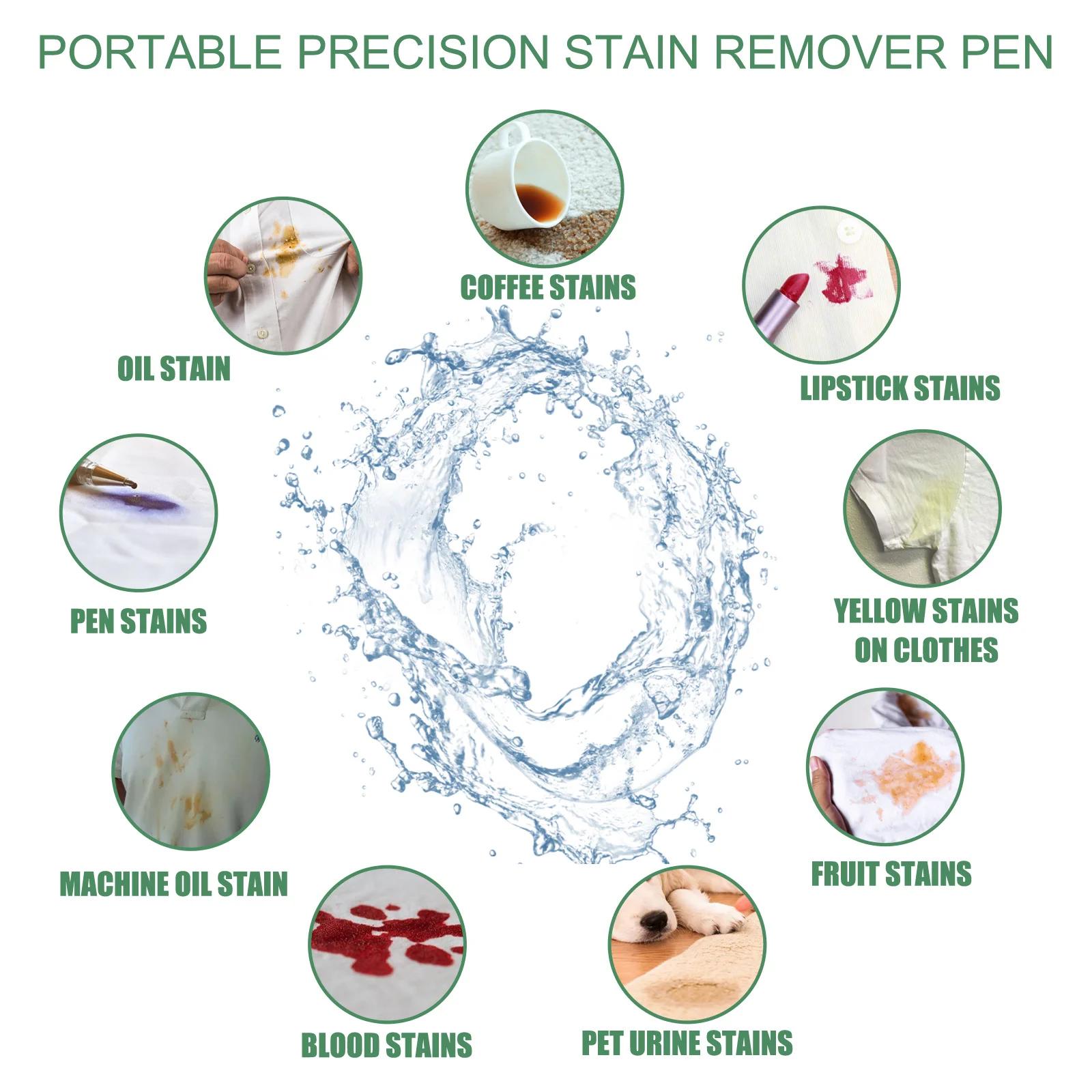 Jue-Fish-Stylo détachant de précision portable instantané, livres de pénétration profonde, tissu lav