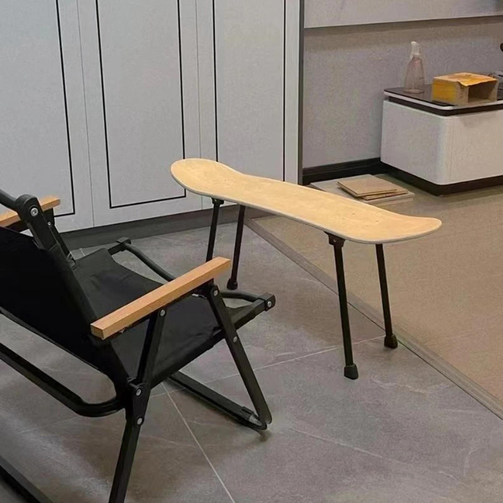 4 pièces pieds de Table pliables bricolage pieds étendus portables pour banc de Camping Table d'appo