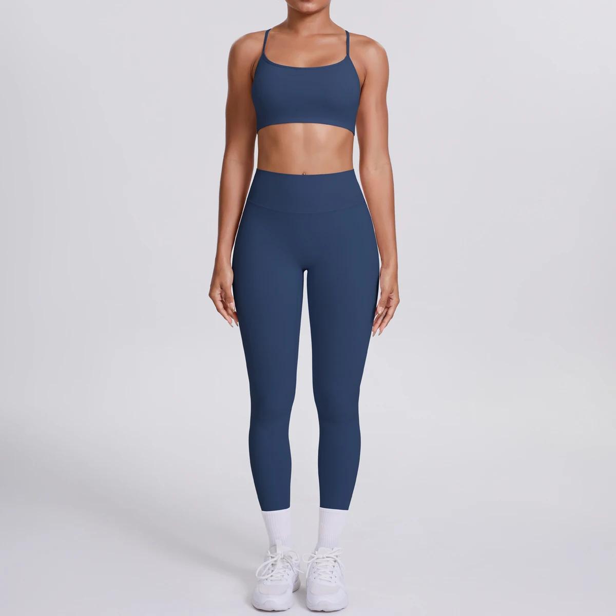 Costume de Yoga ensemble de sport gymnastique sans couture soutien-gorge de sport à fort Impact femm