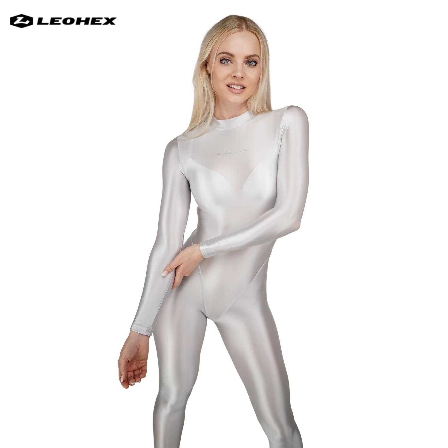 LEOHEX Sexy femmes chaudes une pièce peau body Cosplay Catsuit combinaisons Stretch body Spandex Zen