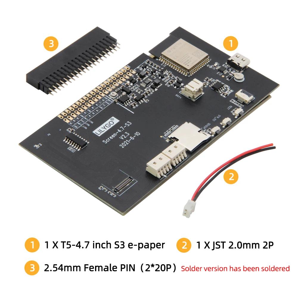LILYGO® T5 4.7 Inch E-paper V2.3 ESP32-S3 Carte de pilote de développement T5 4.7 pouces e-papier V2