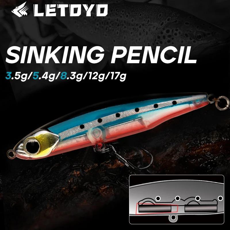 LETOYO crayon coulant 17g 12g-3.5g appâts artificiels appâts durs truite bar leurres Wobblers pour b