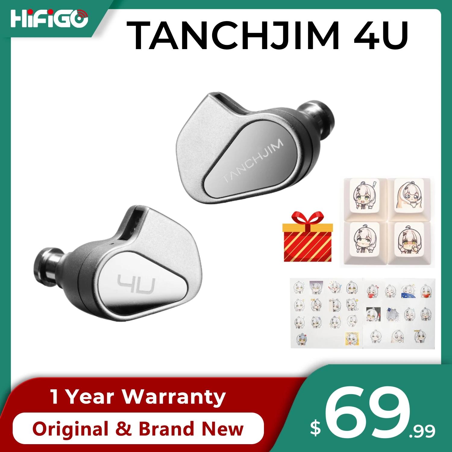 Écouteurs CHJIM 4U de tailles HiFiGo DMT-4 des moniteurs intra-auriculaires à pilote dynamique à dou