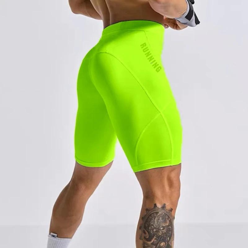 Shorts de musculation élastiques pour hommes, leggings de compression, shorts de crossfit, leggings