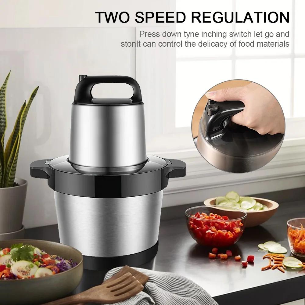 OWJHE N1000W hachoir à viande hachoir de cuisine 6L hachoir à viande électrique maison en acier inox
